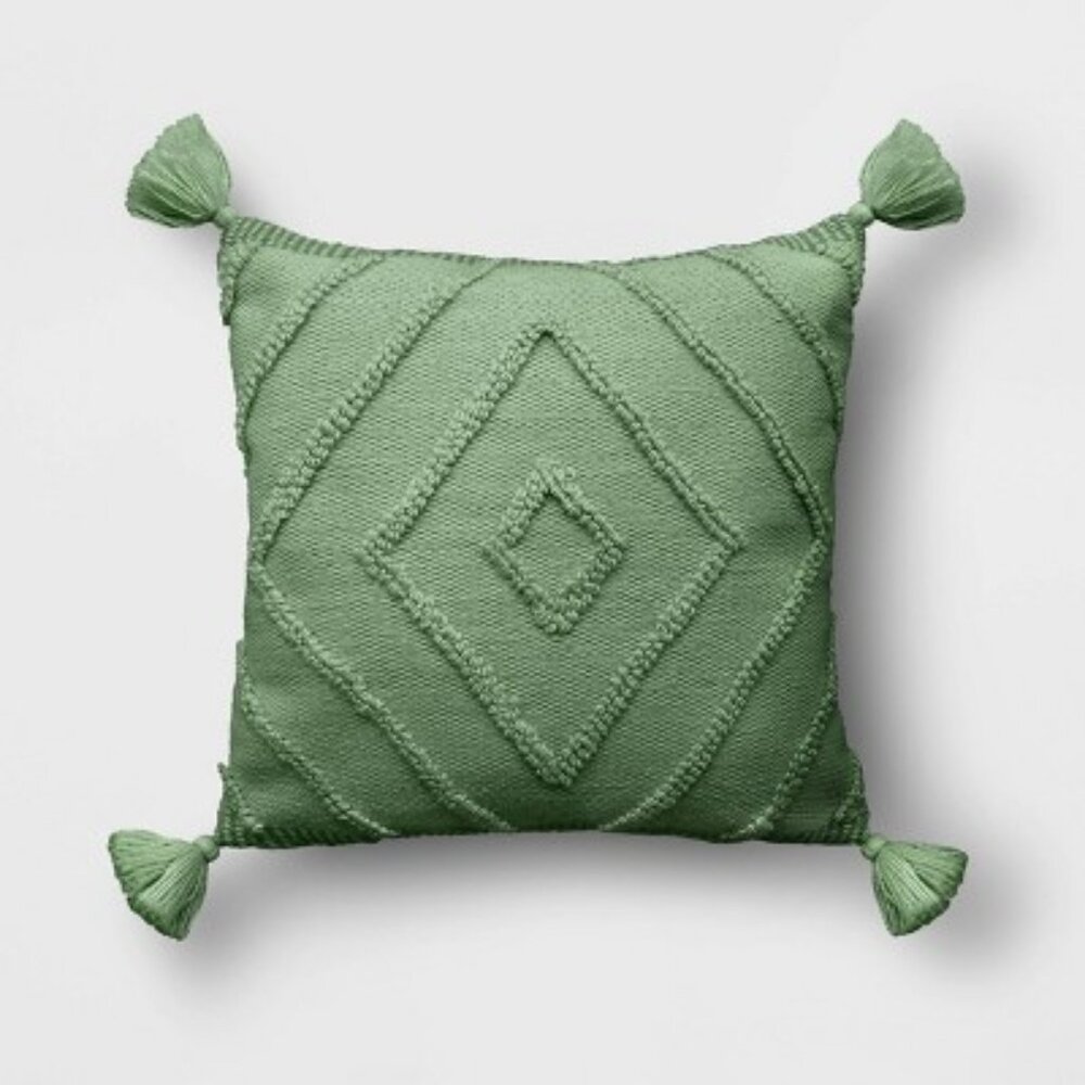 NWT! Diamond Tufted Outdoor Throw Pillow - Threshold™